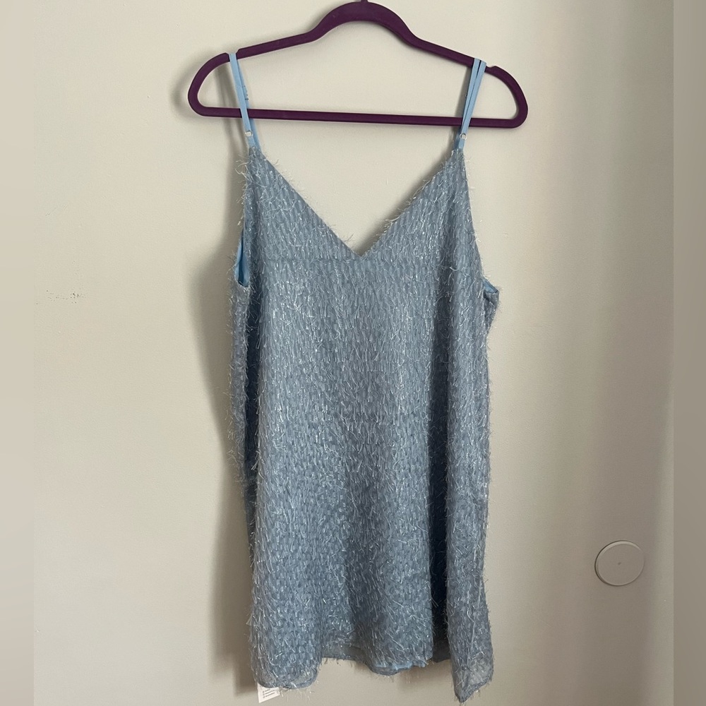 Cupshe X Madison Beach Wedding Something Blue
Fringe Slip Dress